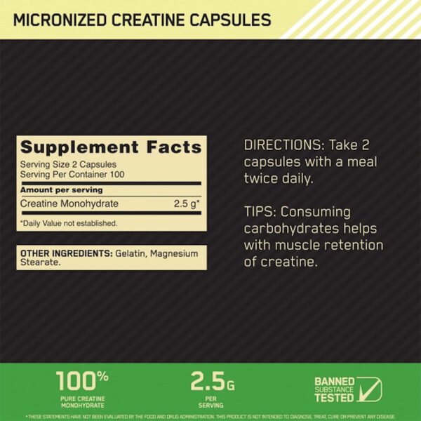 micronized creatine capsules
