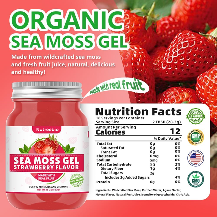 strawberry sea moss gel