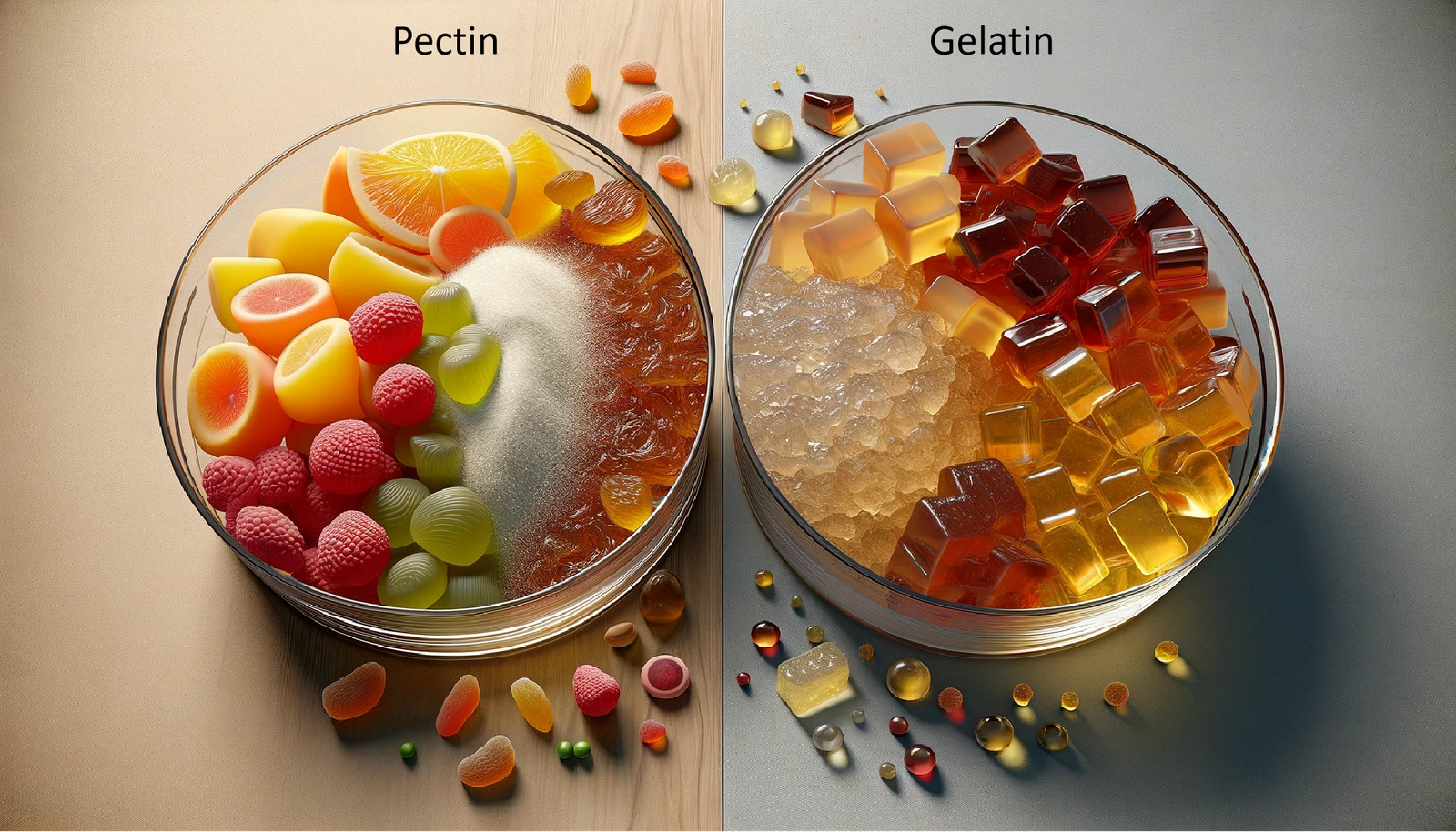 Pectin and Gelatin