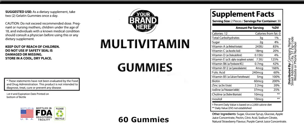 Gummy Labels