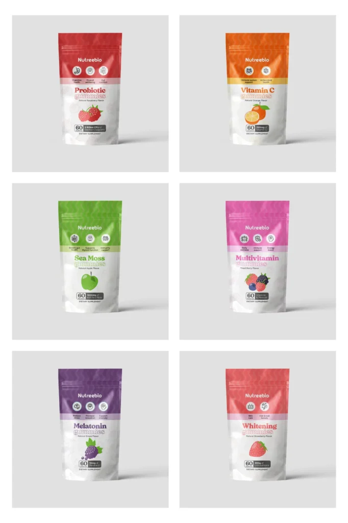 nutreebio gummies in bags