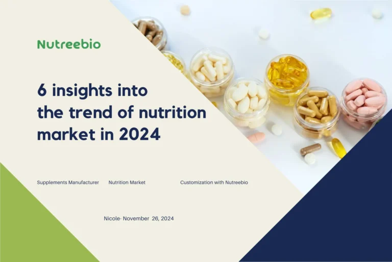 six insights into the trend of the nutrition market in 2024