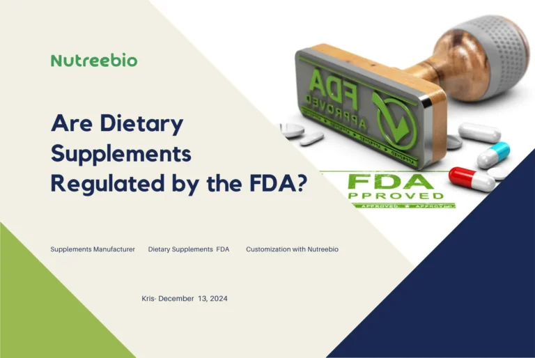 are dietary supplements regulated by the fda