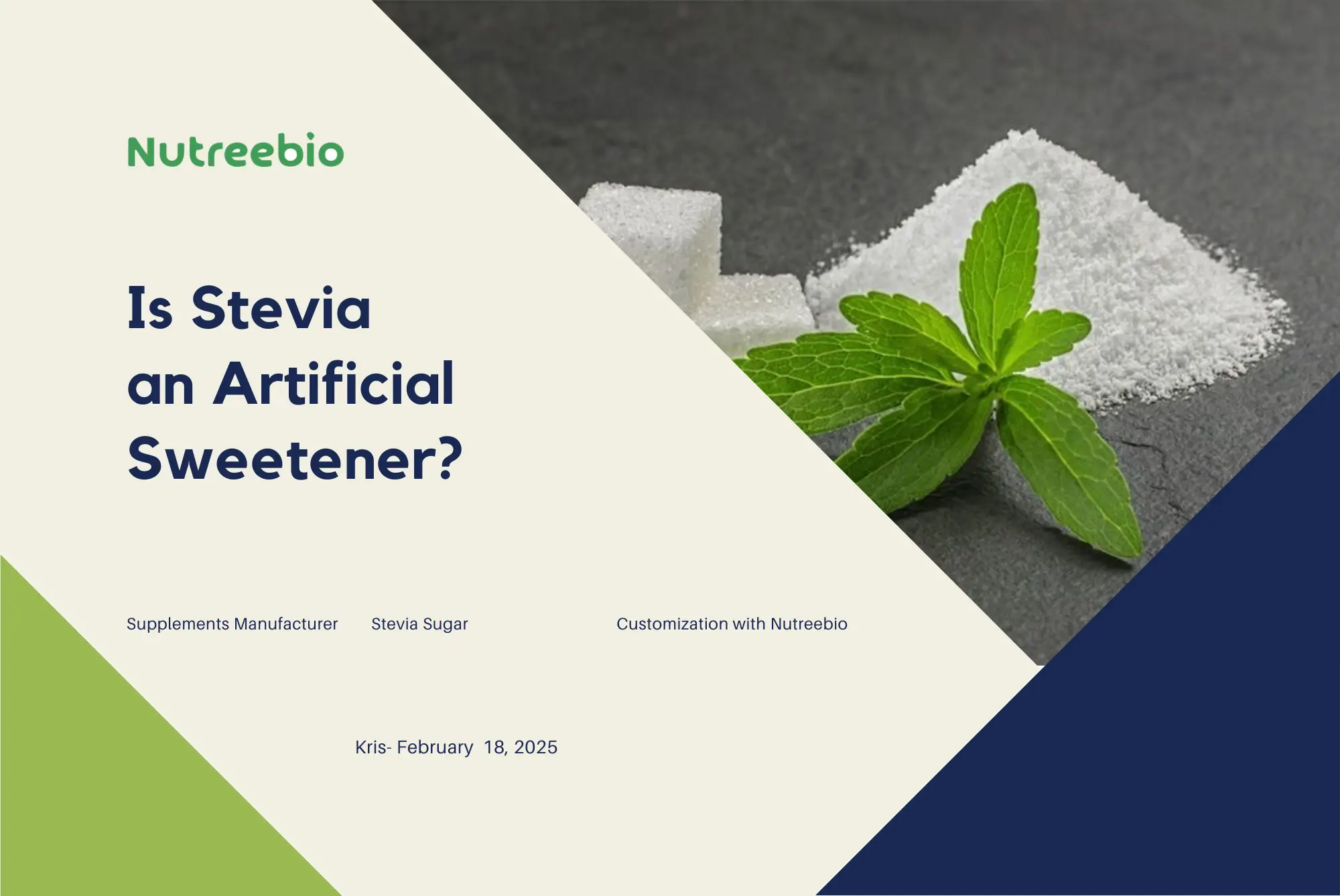 is stevia an artificial sweetener