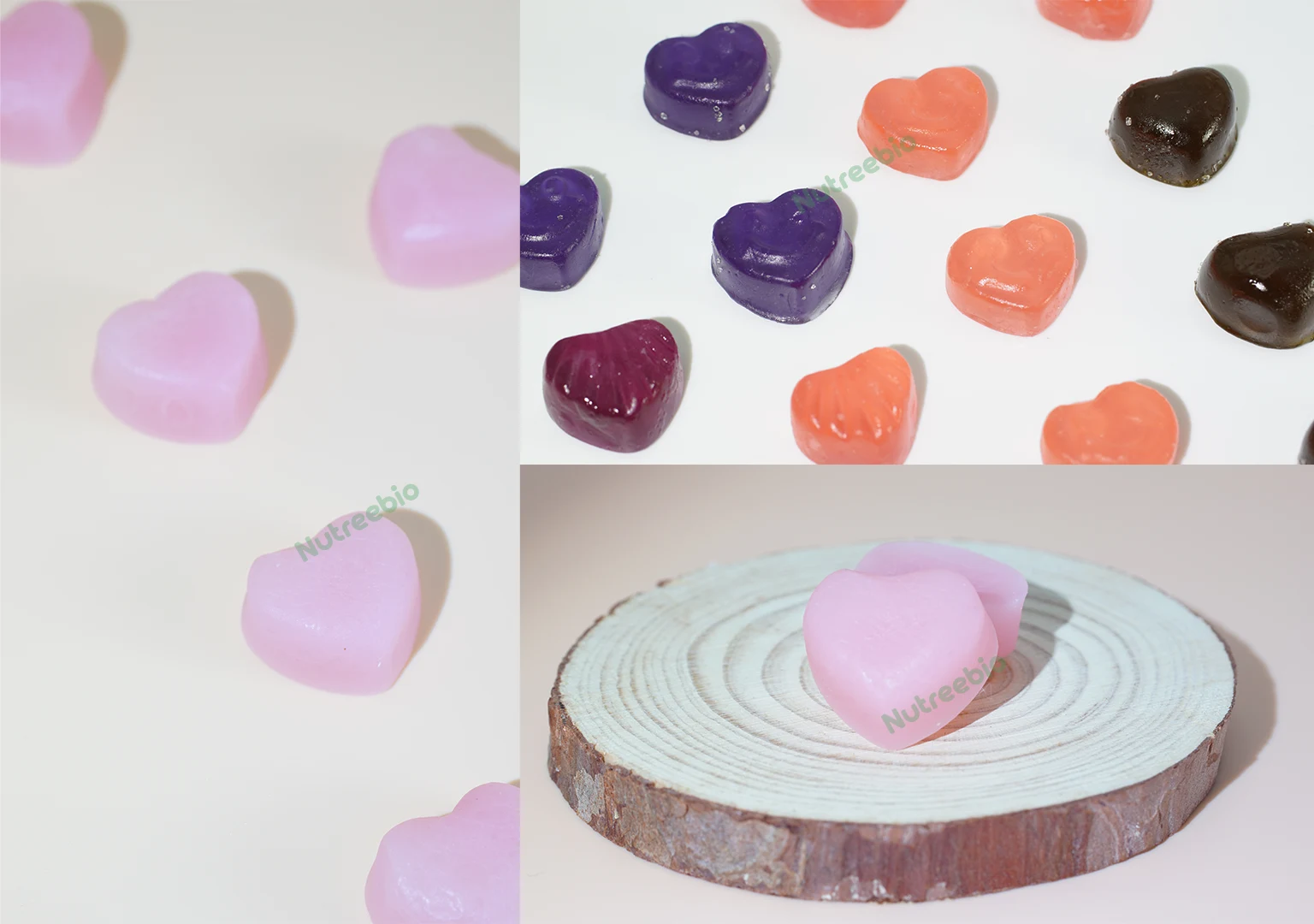 gummy hearts shapes