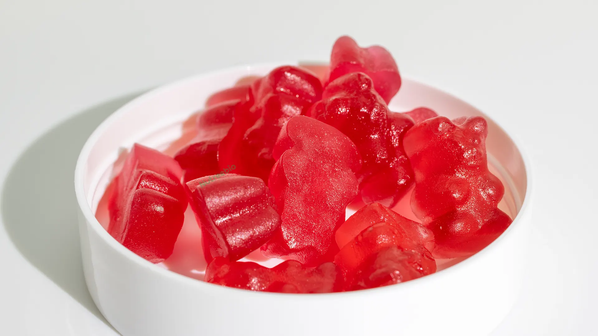 Actual magnesium gummies produced during formulation trials, illustrating how mineral content affects texture and appearance. Actual magnesium gummies produced during formulation trials, illustrating how mineral content affects texture and appearance.