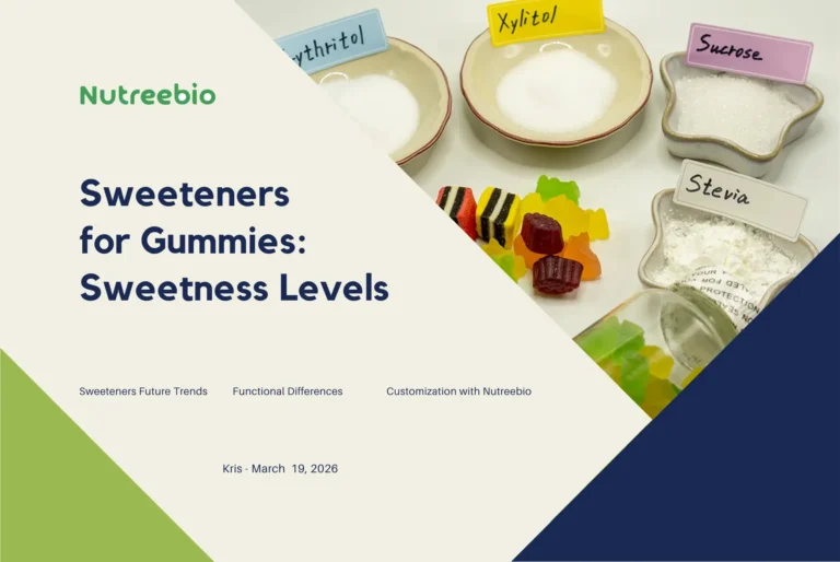 sweeteners for gummies sweetness levels, functional differences, and future trends